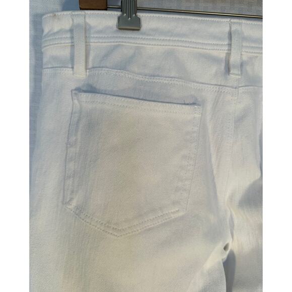 Coldwater creek white ankle pants XL summer cool white excellent condition SFPF - Picture 5 of 9